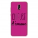 TPU0LENNY5CHIEUSEFUSHIA - Coque souple pour Wiko Lenny 5 avec impression Motifs Chieuse d'Amour fushia