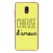 TPU0LENNY5CHIEUSEJAUNE - Coque souple pour Wiko Lenny 5 avec impression Motifs Chieuse d'Amour jaune