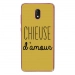 TPU0LENNY5CHIEUSEOR - Coque souple pour Wiko Lenny 5 avec impression Motifs Chieuse d'Amour or