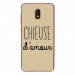 TPU0LENNY5CHIEUSETAUPE - Coque souple pour Wiko Lenny 5 avec impression Motifs Chieuse d'Amour taupe