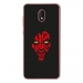 TPU0LENNY5DARKROUGE - Coque souple pour Wiko Lenny 5 avec impression Motifs Dark rouge