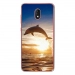 TPU0LENNY5DAUPHIN - Coque souple pour Wiko Lenny 5 avec impression Motifs dauphin