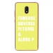 TPU0LENNY5FUMEUSEJAUNE - Coque souple pour Wiko Lenny 5 avec impression Motifs fumeuse et alors jaune