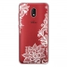 TPU0LENNY5LACEBLANC - Coque souple pour Wiko Lenny 5 avec impression Motifs Lace blanc