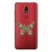 TPU0LENNY5PAPILLONSEUL - Coque souple pour Wiko Lenny 5 avec impression Motifs papillon psychédélique