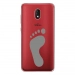 TPU0LENNY5PIED - Coque souple pour Wiko Lenny 5 avec impression Motifs empreinte de pied