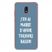 TPU0LENNY5RAISONBLEU - Coque souple pour Wiko Lenny 5 avec impression Motifs marre d'avoir raison bleu