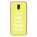 TPU0LENNY5RAISONJAUNE - Coque souple pour Wiko Lenny 5 avec impression Motifs marre d'avoir raison jaune