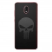 TPU0LENNY5SKULLCARBONE - Coque souple pour Wiko Lenny 5 avec impression Motifs tête de mort sur fond carbone