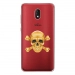 TPU0LENNY5SKULLOR - Coque souple pour Wiko Lenny 5 avec impression Motifs tête de mort aspect or