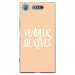 TPU0XPERIAXZ1VENDREVEBEIGE - Coque souple pour Sony Xperia XZ1 avec impression Motifs vendeur de rêves beige