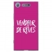 TPU0XPERIAXZ1VENDREVEFUSHIA - Coque souple pour Sony Xperia XZ1 avec impression Motifs vendeur de rêves fushia