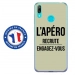 TPU0Y72019APEROVERT - Coque souple pour Huawei Y7 (2019) avec impression Motifs l'apéro recrute vert