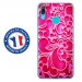 TPU0Y72019ARABESQUEFUSHIA - Coque souple pour Huawei Y7 (2019) avec impression Motifs arabesque fushia