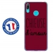 TPU0Y72019CHIEUSEBORDEAU - Coque souple pour Huawei Y7 (2019) avec impression Motifs Chieuse d'Amour bordeau