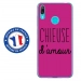 TPU0Y72019CHIEUSEFUSHIA - Coque souple pour Huawei Y7 (2019) avec impression Motifs Chieuse d'Amour fushia