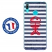 TPU0Y72019POISSON - Coque souple pour Huawei Y7 (2019) avec impression Motifs squelette poisson