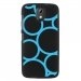 TPU1DES526RONDSBLEUS - Coque souple pour HTC Desire 526 avec impression Motifs ronds bleus