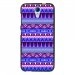 TPU1DES620AZTEQUEBLEUVIO - Coque souple pour HTC Desire 620 avec impression Motifs aztèque bleu et violet