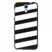 TPU1DES620BANDESBLANCHES - Coque souple pour HTC Desire 620 avec impression Motifs bandes blanches