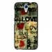 TPU1DES620LOVEVINTAGE - Coque souple pour HTC Desire 620 avec impression Motifs Love Vintage