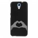 TPU1DES620MAINCOEUR - Coque souple pour HTC Desire 620 avec impression Motifs mains en forme de coeur