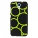 TPU1DES620RONDSVERTS - Coque souple pour HTC Desire 620 avec impression Motifs ronds verts