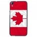 TPU1DES820DRAPCANADA - Coque Souple en gel noir pour HTC Desire 820 avec impression Motifs drapeau du Canada