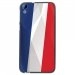 TPU1DES820DRAPFRANCE - Coque Souple en gel noir pour HTC Desire 820 avec impression Motifs drapeau de la France