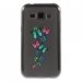 TPU1GALJ1PAPILLONS - Coque souple pour Samsung Galaxy J1 SM-J100F avec impression Motifs papillons colorés