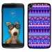 TPU1IDOL355AZTEQUEBLEUVIOLET - Coque Souple en gel pour Alcatel Idol 3 5,5 avec impression Motifs aztèque bleu et violet