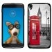 TPU1IDOL355CABINEUK - Coque Souple en gel pour Alcatel Idol 3 5,5 avec impression Motifs cabine téléphonique UK rouge