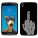 TPU1IDOL355MAINDOIGT - Coque Souple en gel pour Alcatel Idol 3 5,5 avec impression Motifs doigt d'honneur