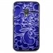 TPU1PIXI340ARABESQUEBLEU - Coque Souple en gel noir pour Orange Rise-30 avec impression Motifs arabesque bleu