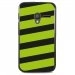 TPU1PIXI340BANDEVERT - Coque Souple en gel noir pour Orange Rise-30 avec impression Motifs bandes vertes