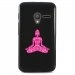 TPU1PIXI340BOUDDHAFUSHIA - Coque Souple en gel noir pour Orange Rise-30 avec impression Motifs bouddha fushia