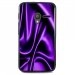 TPU1PIXI340SOIEMAUVE - Coque Souple en gel noir pour Orange Rise-30 avec impression Motifs soie drapée mauve