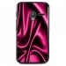 TPU1PIXI340SOIEROSE - Coque Souple en gel noir pour Orange Rise-30 avec impression Motifs soie drapée rose