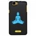 TPU1RAINBOWBOUDDHABLEU - Coque Souple en gel noir pour Wiko Rainbow avec impression Motifs bouddha bleu