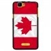 TPU1RAINBOWDRAPCANADA - Coque Souple en gel noir pour Wiko Rainbow avec impression Motifs drapeau du Canada