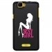 TPU1RAINBOWSEXYGIRLBLANCHE - Coque Souple en gel noir pour Wiko Rainbow avec impression Motifs Sexy Girl blanche