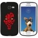 TPU1S7390DARKROUGE - Coque Souple en gel noir pour Galaxy Trend Lite avec impression Motifs Dark rouge