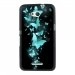 TPU1XPE4GPAPILLONSBLEUS - Coque Souple en gel noir pour Sony Xperia E4g avec impression Motifs papillons bleus